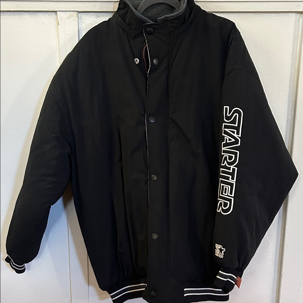 Starter Black Varsity Heavy Jacket